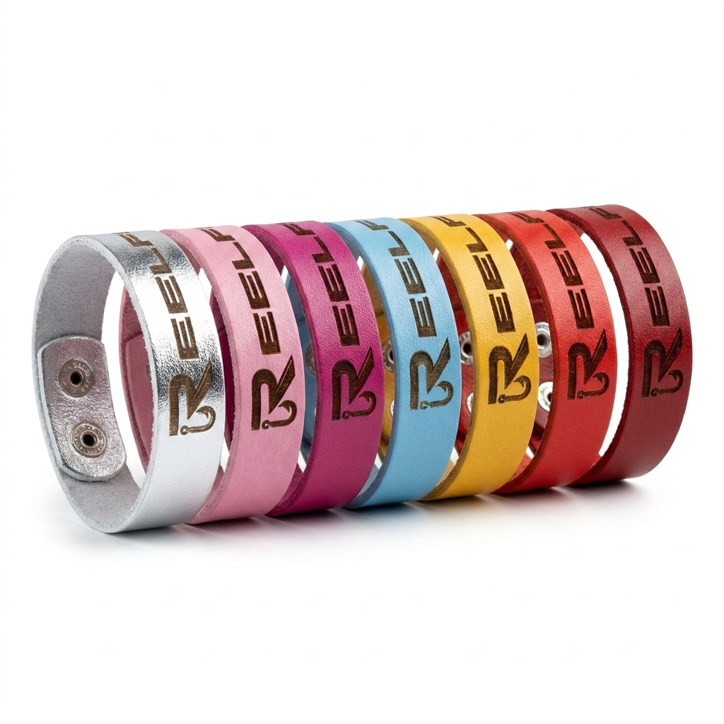 REELFISH Engraved Leather Bracelet