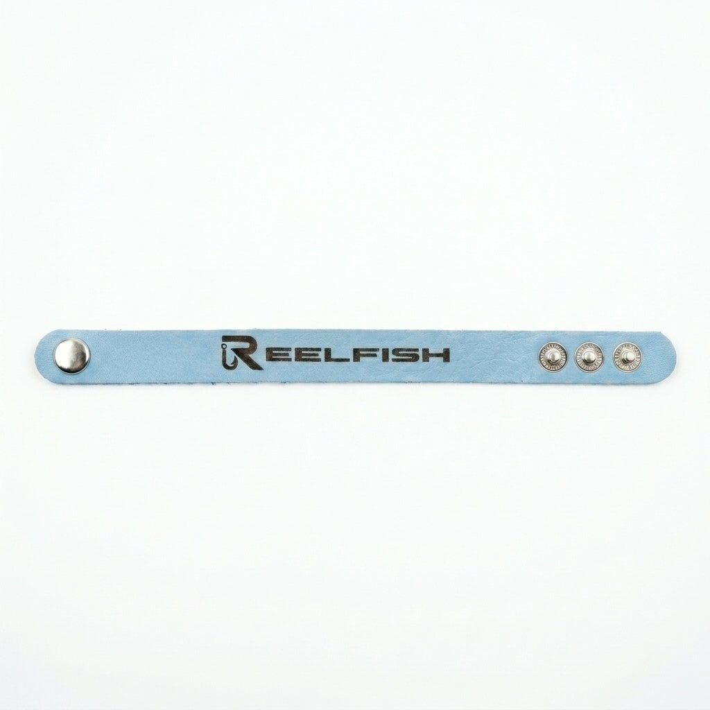 REELFISH Engraved Leather Bracelet