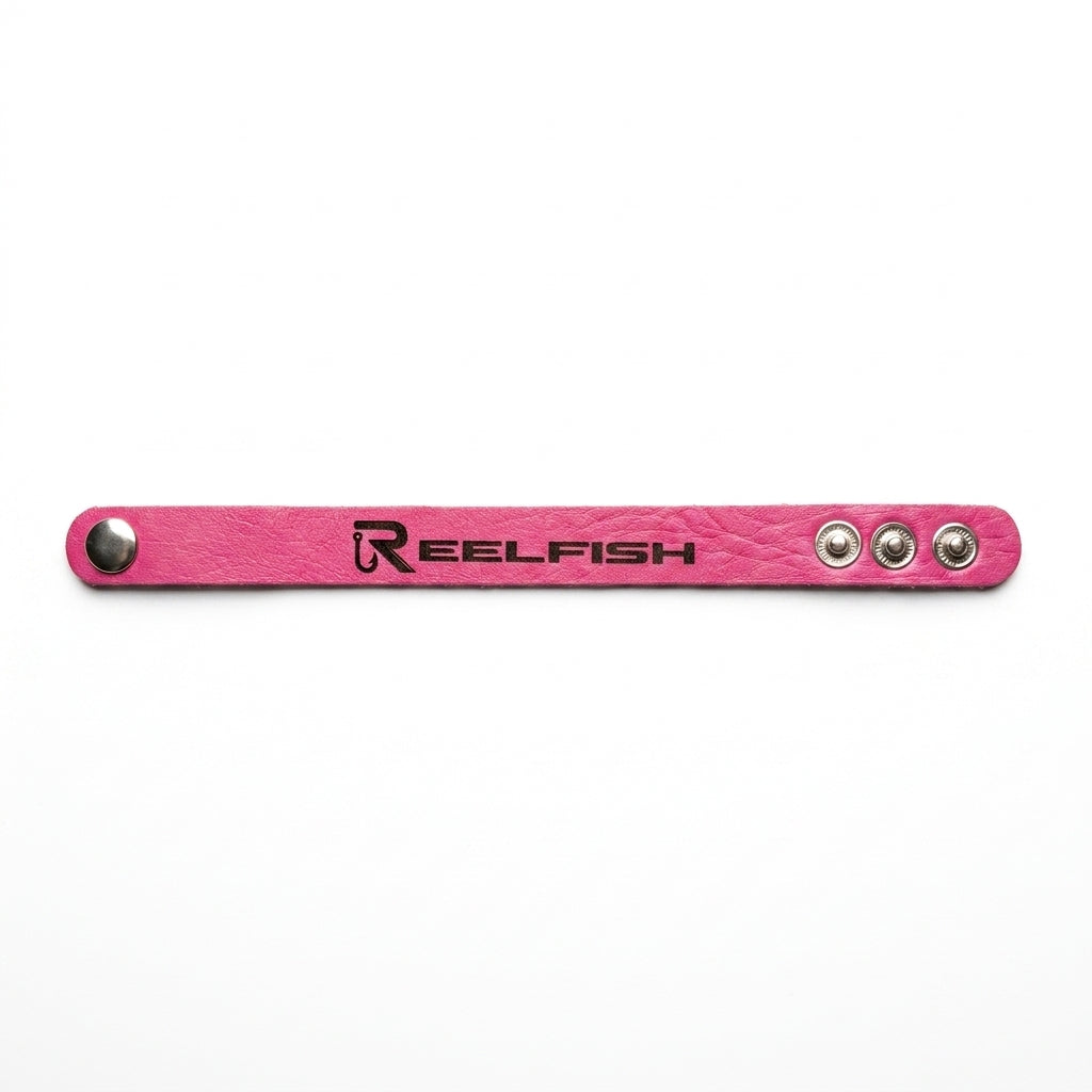 REELFISH Engraved Leather Bracelet
