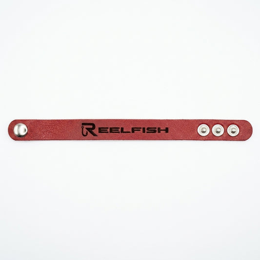 REELFISH Engraved Leather Bracelet