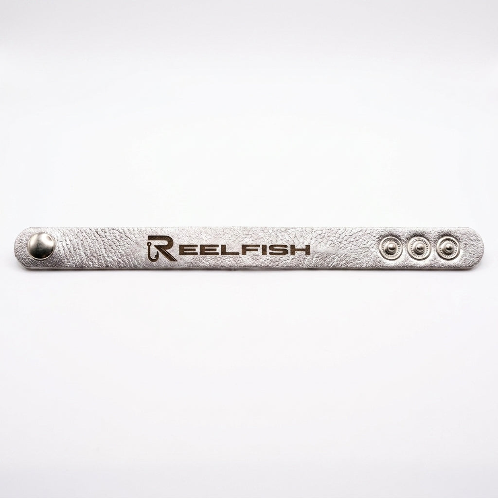 REELFISH Engraved Leather Bracelet