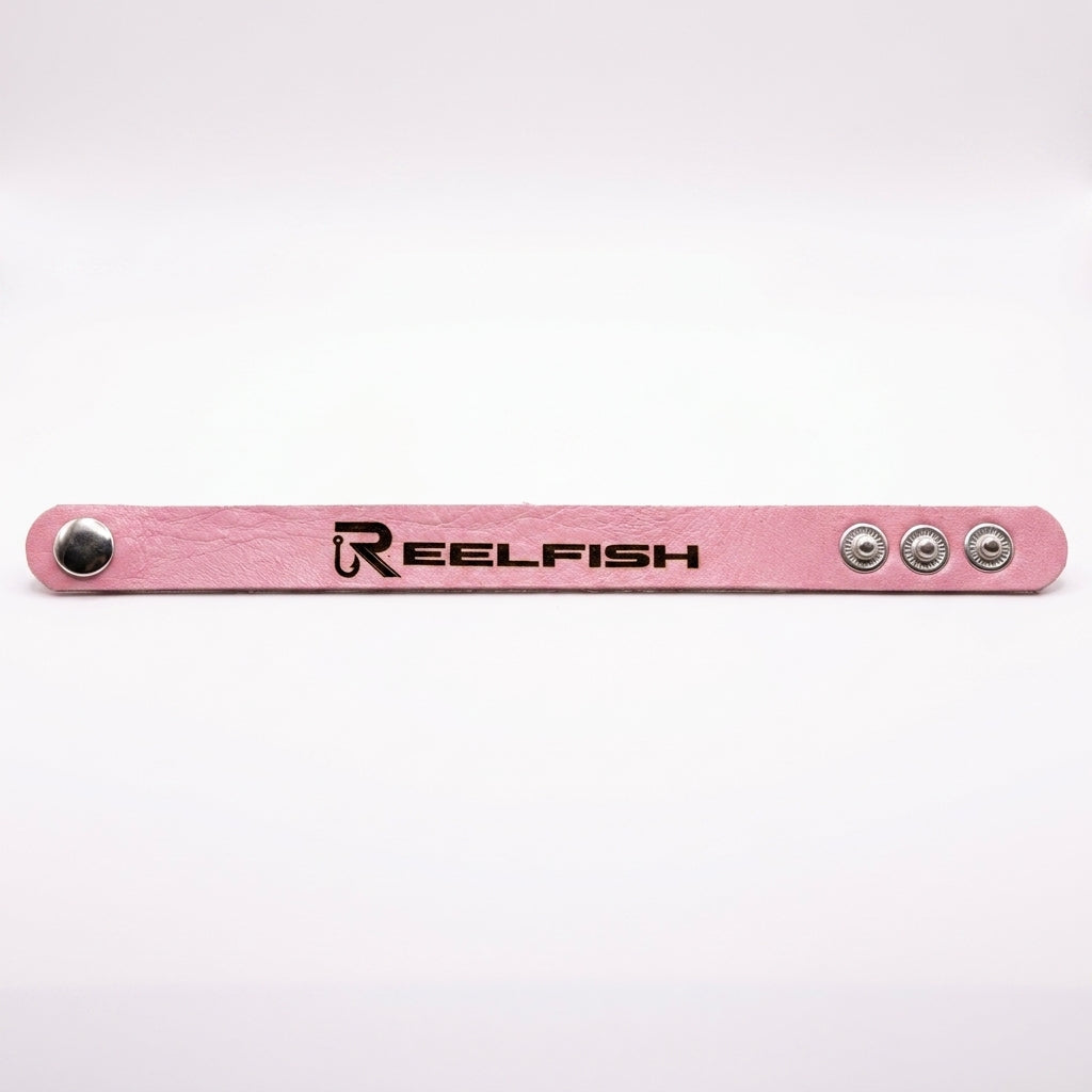 REELFISH Engraved Leather Bracelet