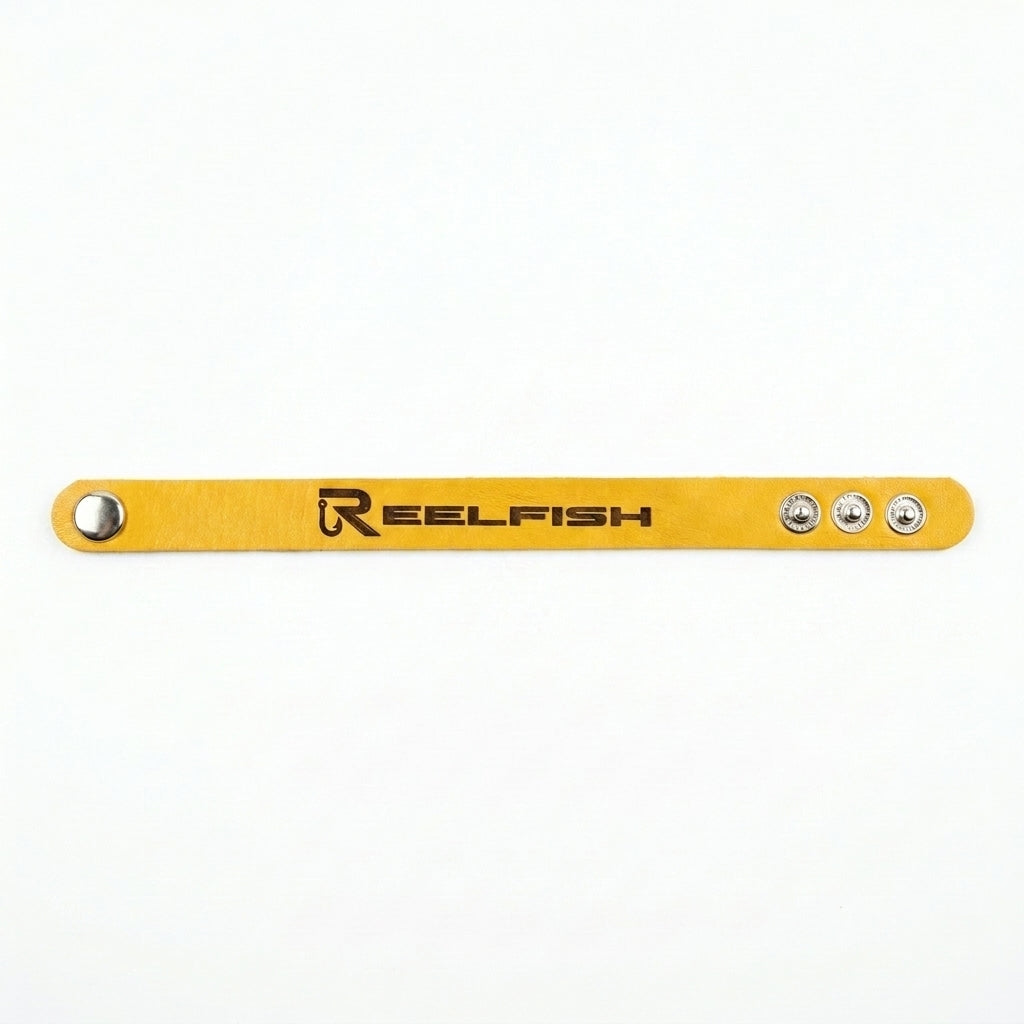 REELFISH Engraved Leather Bracelet